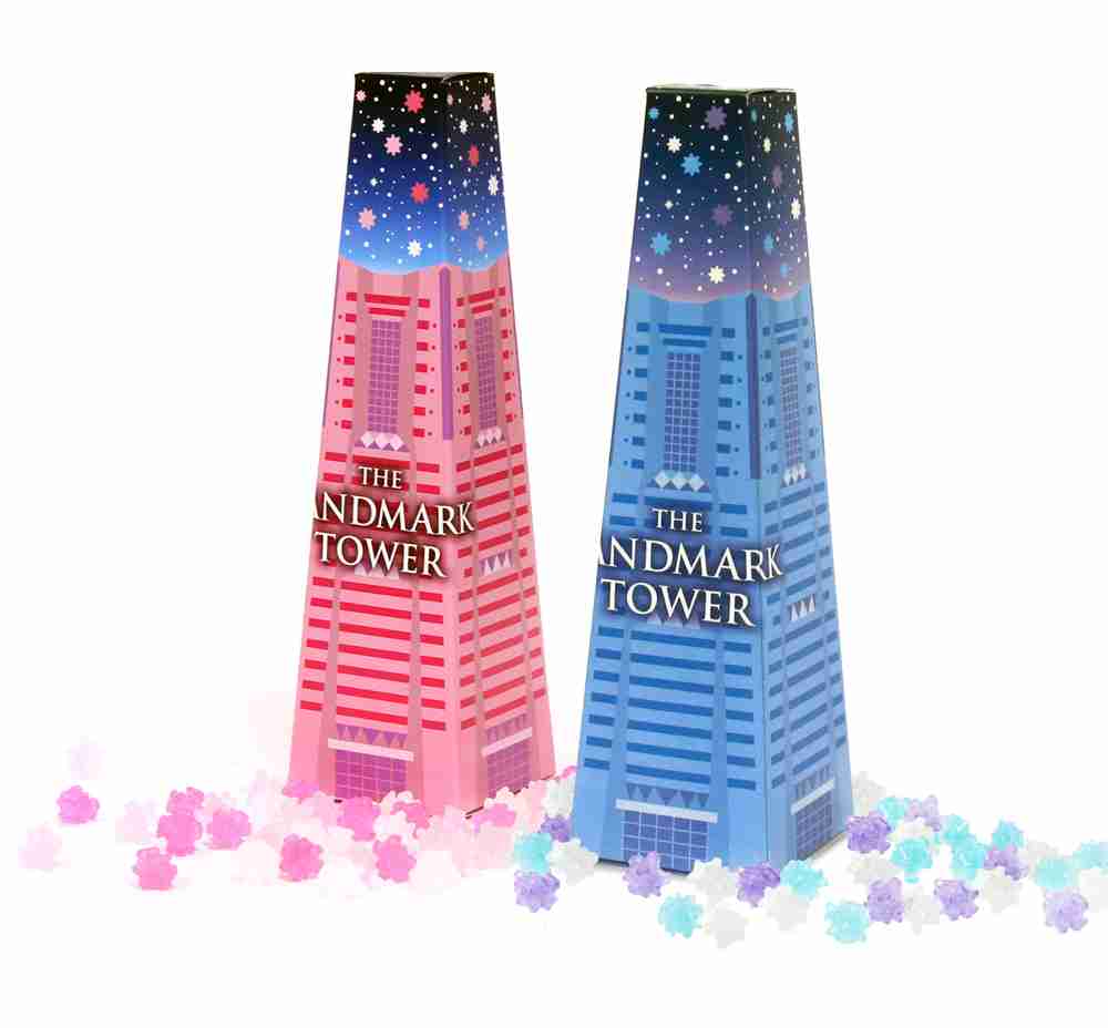 日本画   横浜 ランドマーク&ロープウェイ グラフィックコレクション「ランドマークタワーと富士山
