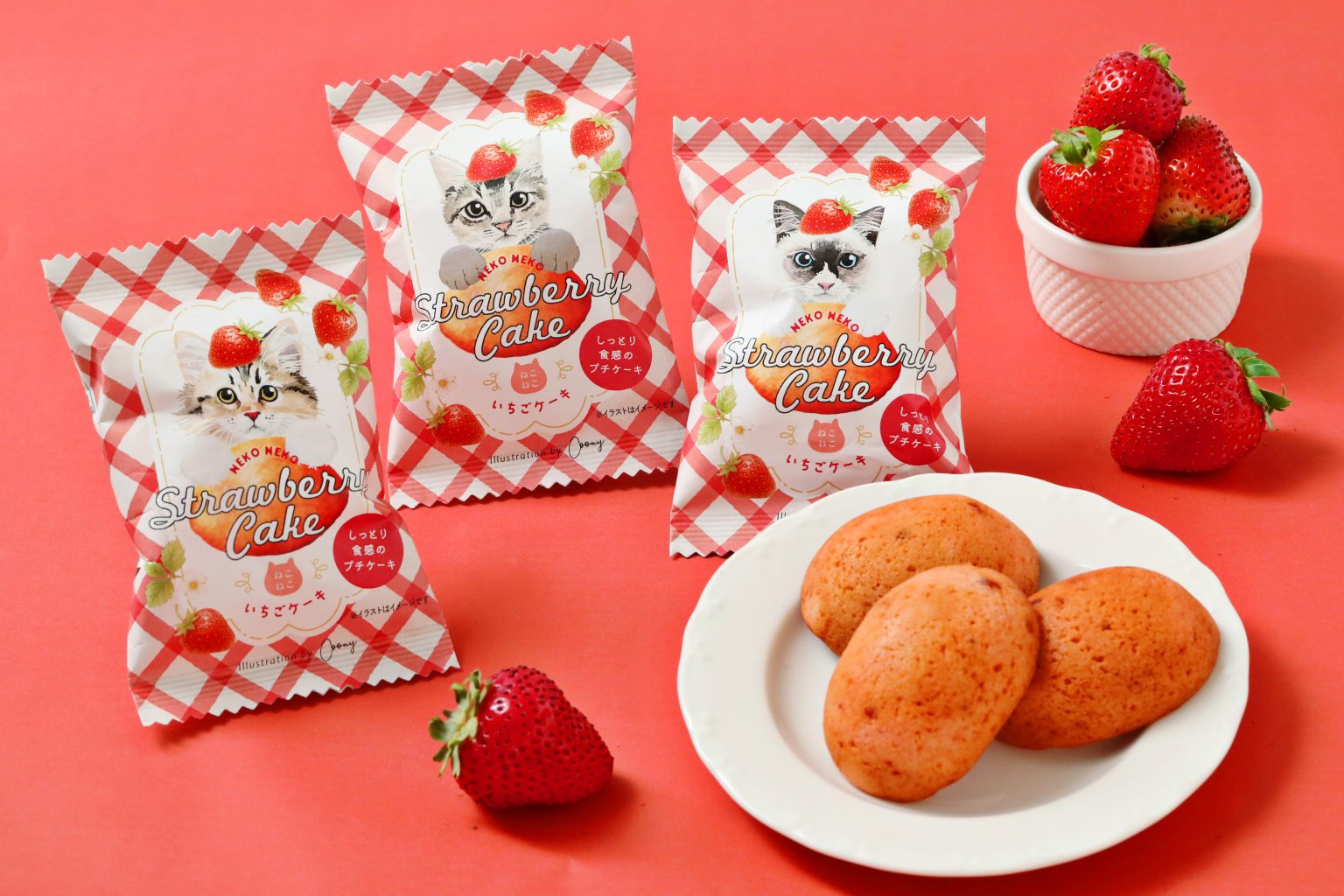 ねこねこいちごケーキ｜ショップニュース｜MARK IS 福岡ももち