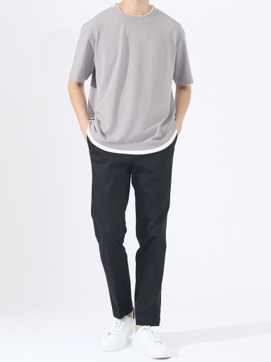 美品 斎藤工 FC限定 セルフポートレートTシャツ サイズM サクライロ レイヤード ストライプジャガード 半袖T｜ショップニュース