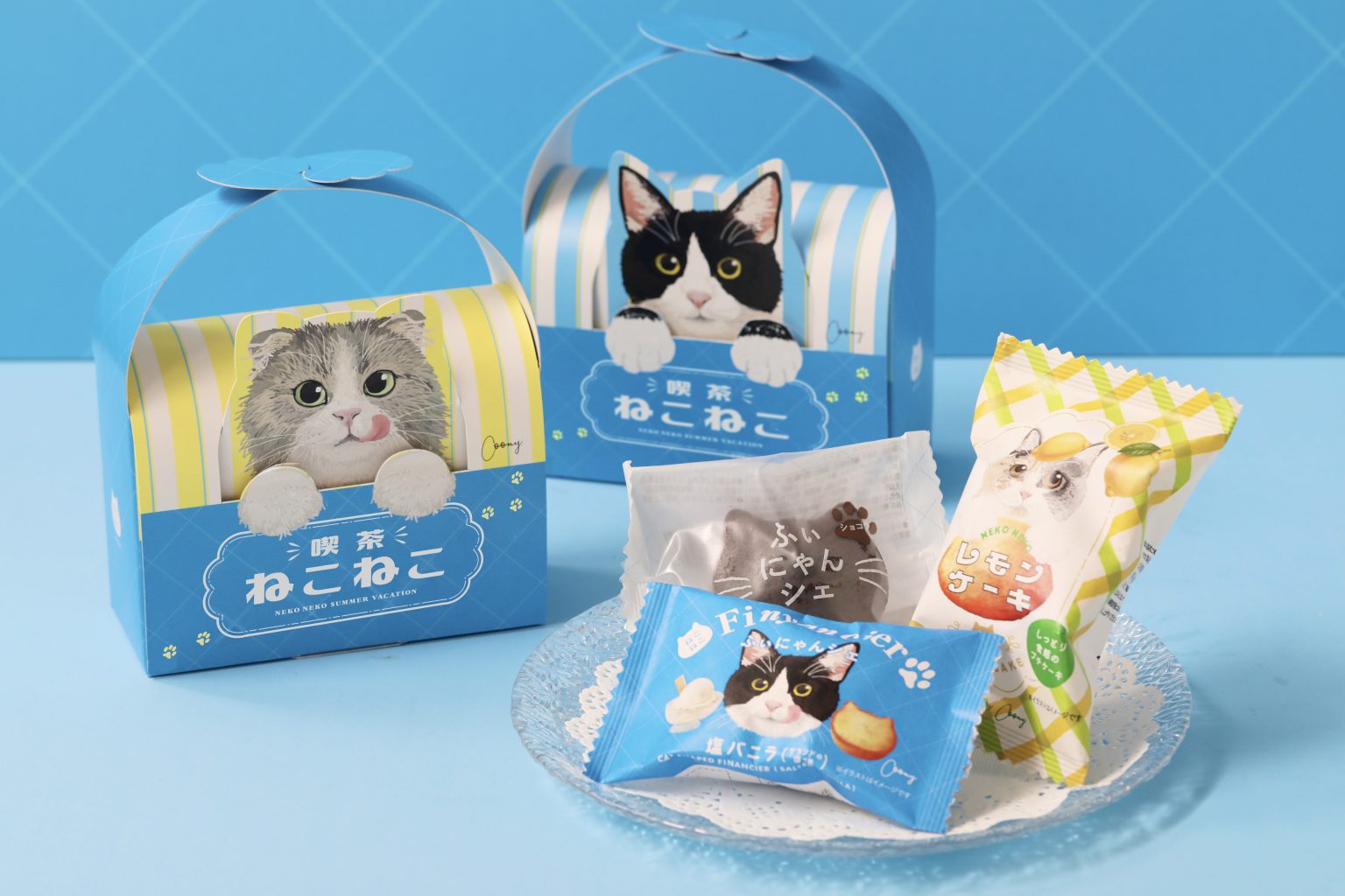 新品未使用❗️友禅文庫 × efffy 猫柄/ 牛革 / 箱・ノベルティ付き ねこねこサマープチギフト｜ショップニュース｜MARK IS 福岡ももち