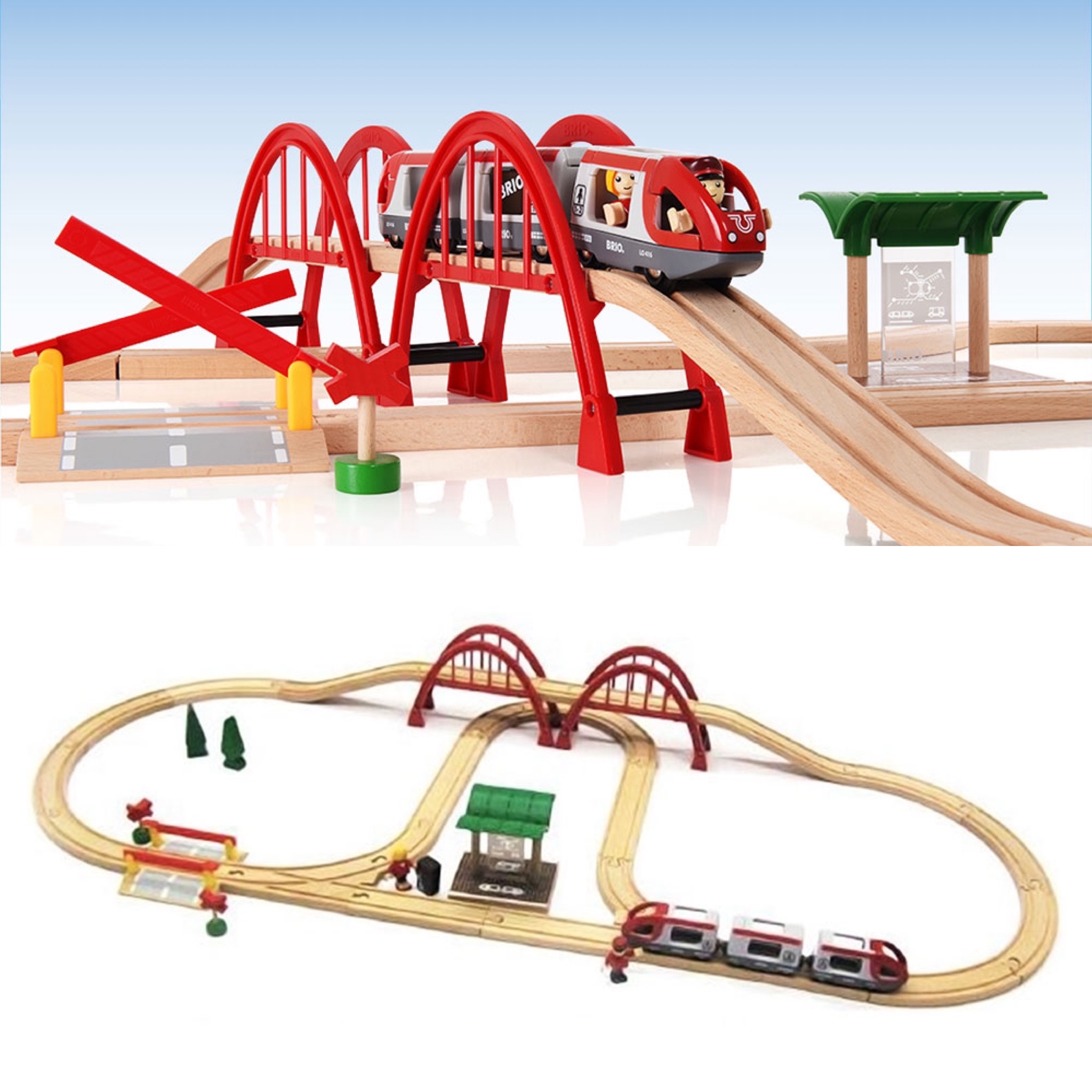 BRIO ブリオ 5点セット ツインブリッジセット他｜ベビー・キッズ